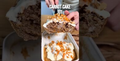 comida rápida y saludable con freidora de aire de zanahoria alta en proteína