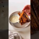 comida rápida y saludable con freidora de aire de zanahoria con pocas calorías