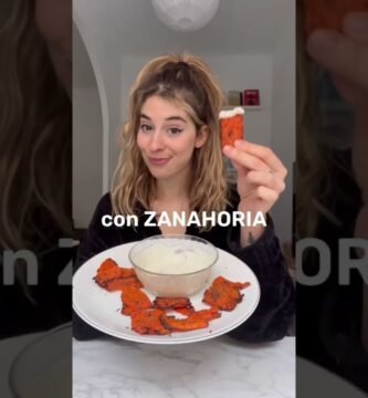 plato principal bajo en calorías en freidora de zanahoria ligera