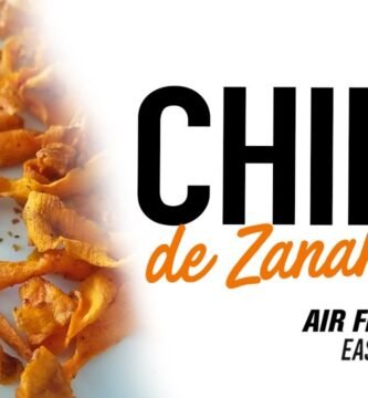 snack ligero hecho en freidora de aire de zanahoria ligera