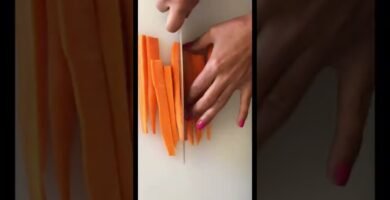 snack ligero hecho en freidora de aire de zanahoria sin gluten