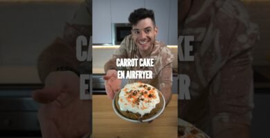 cena ligera con freidora de aire de zanahoria sin gluten